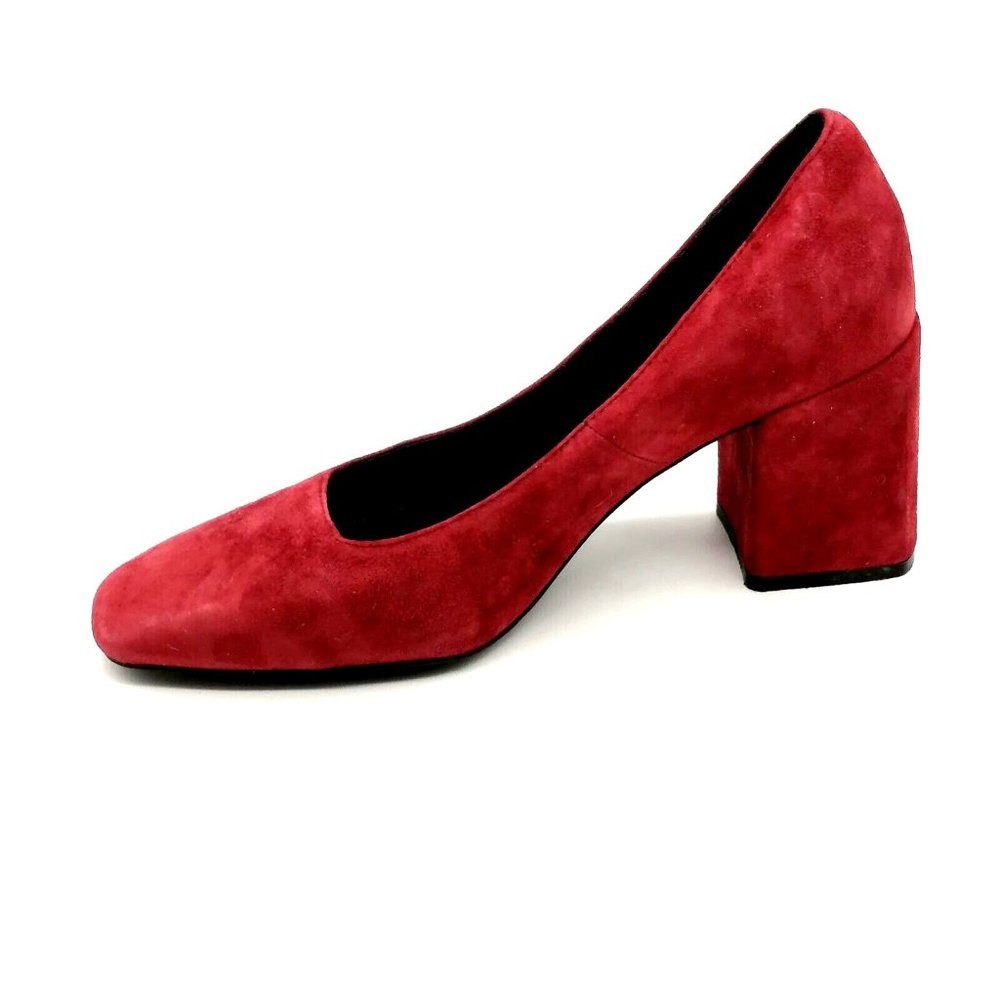 Golo‎ Womens Pumps Ode Burgundy Suede Slip On Square Toe Block Heel 8.5